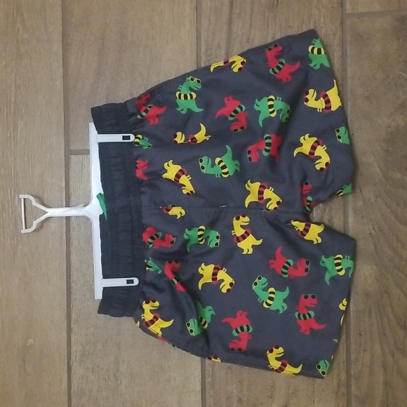 Boys 2t Swim Trunks With Dinosaur Print NWOT - Picture 8 of 9